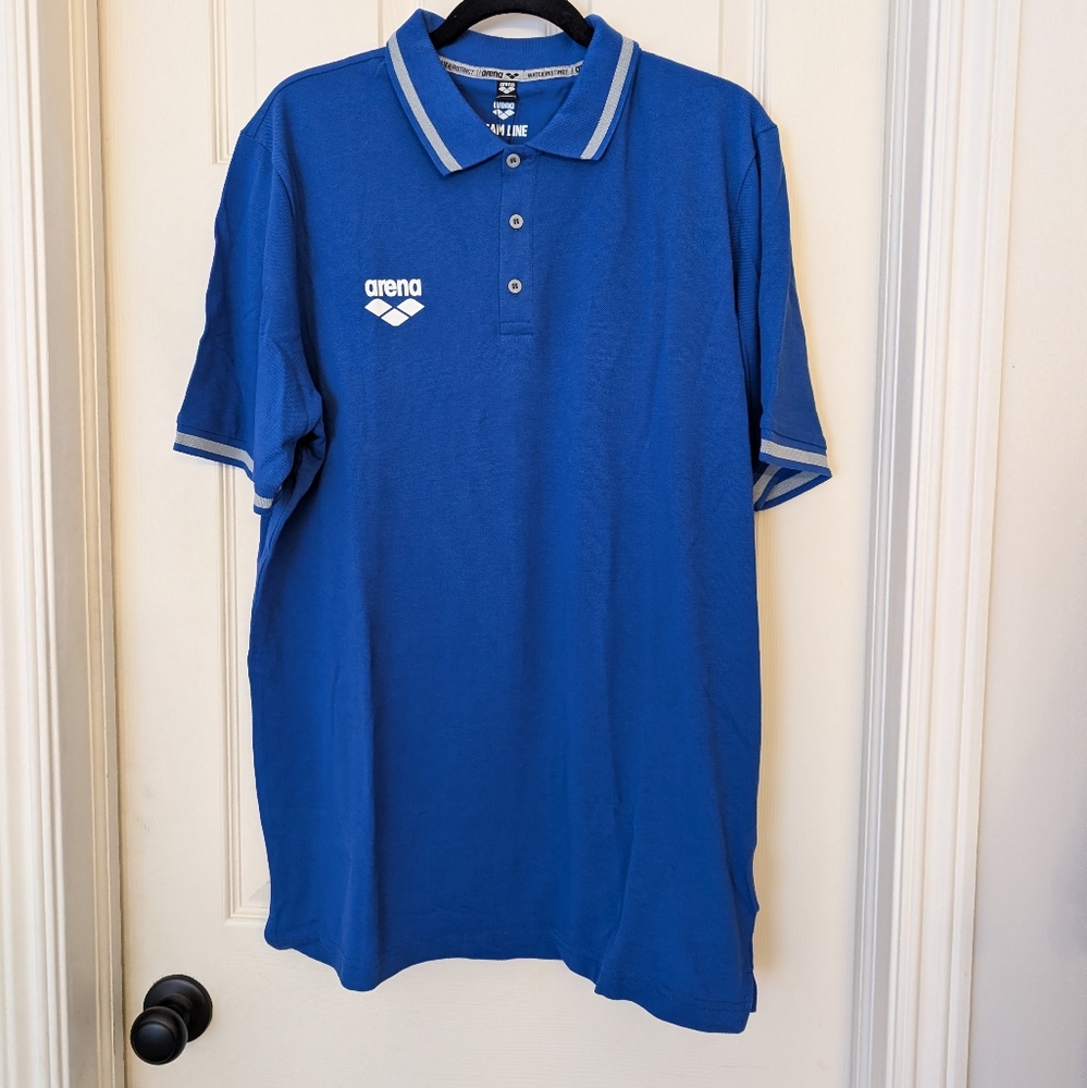 Team Line arena polo shirt royal blue XXL